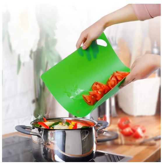 Flexible Cutting Mat, Non-Slip Chopping Mat, Thin Cutting Board, Kitchen Cutting Mat, Flexible Chopping Board, Bendable Cutting Mat, Roll-Up Cutting Mat, Multi-Color Cutting Mat, Dishwasher-Safe Cutting Mat, Food-Grade Chopping Mat