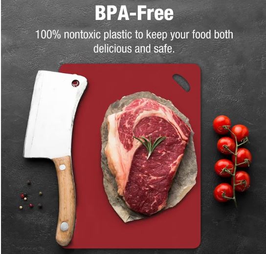PACK OF 2 Flexible Cutting Mat, Non-Slip Chopping Mat, Thin Cutting Board, Kitchen Cutting Mat, Flexible Chopping Board, Bendable Cutting Mat, Roll-Up Cutting Mat, Multi-Color Cutting Mat, Dishwasher-Safe Cutting Mat, Food-Grade Chopping Mat