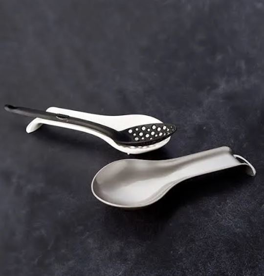 PACK OF 3 Kitchen Spoon Holders Fork Spatula Rack Shelf Tong Hooks Organizer Plastic Spoon Rest Mat Chopsticks Holder Non Slip Spoons Pad Kitchen Utensil Silicone Utensil Heat Resistant Kitchen Gadgets And Cooking Tools