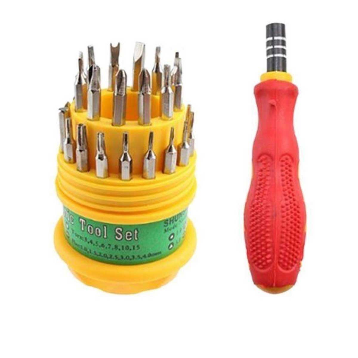 Jackly 31 in 1 - Universal Magnetic Screw Driver Tool Kit - Multicolour