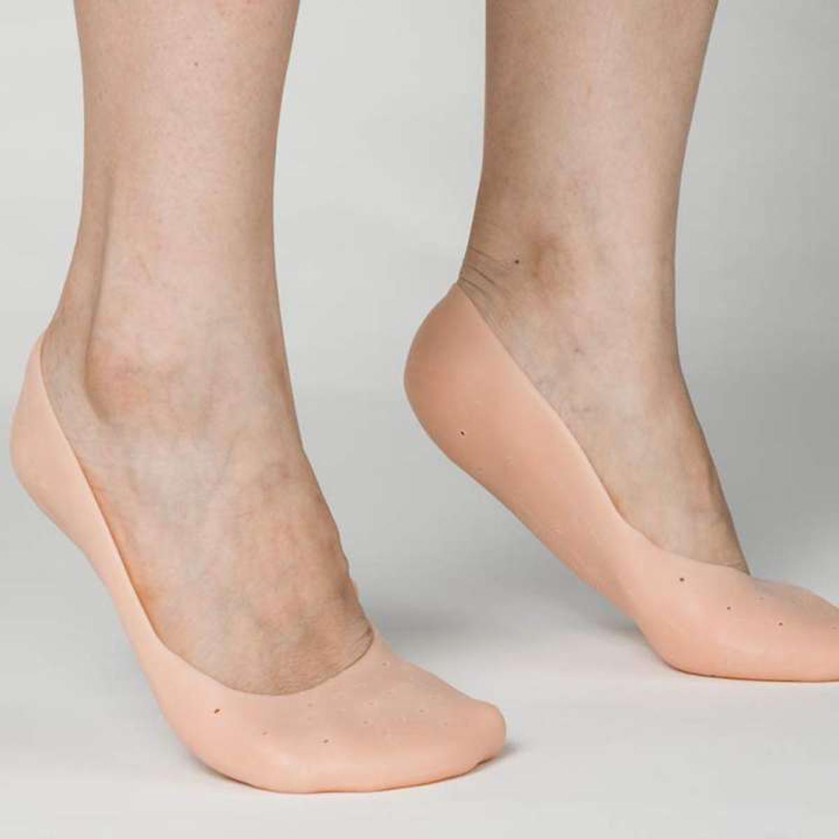 Silicone Gel Moisturizing Sock Prevent Foot Heel Crack Shoes