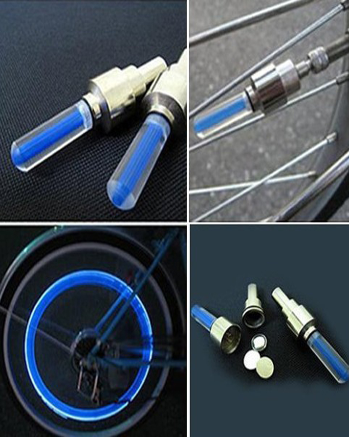 2 Pcs Cycle Bike Glow In The Dark Car Luminous Led Tyre Valve Cap Motion Running Sensor Activated Wheel Neon Spokes LED Light
