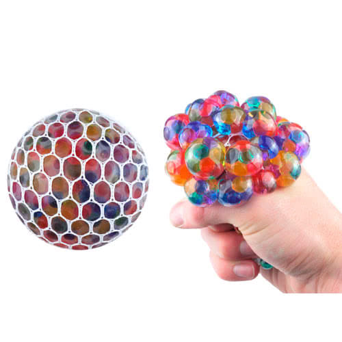 Magic Colour Changeable Grape Mesh Squish Ball Stress Release Toy Squeezing Rubber Vent Grape Ball, Hand Wrist Toy