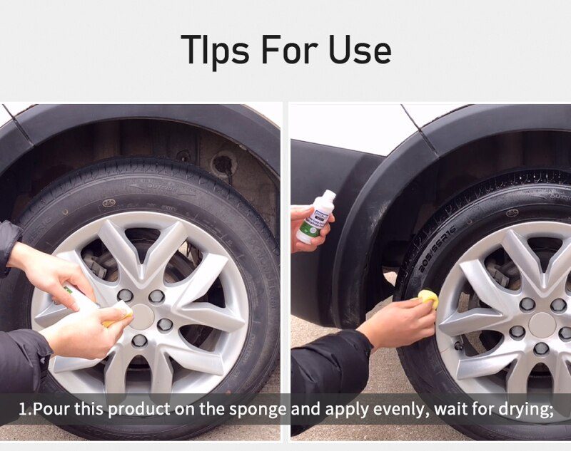 50ml HGKJ-22 Auto Car Tire Coating Tyre Gloss Long-lasting Hydrophobic Coating Tire Polish Tire Shine Tyre Coating Liquid