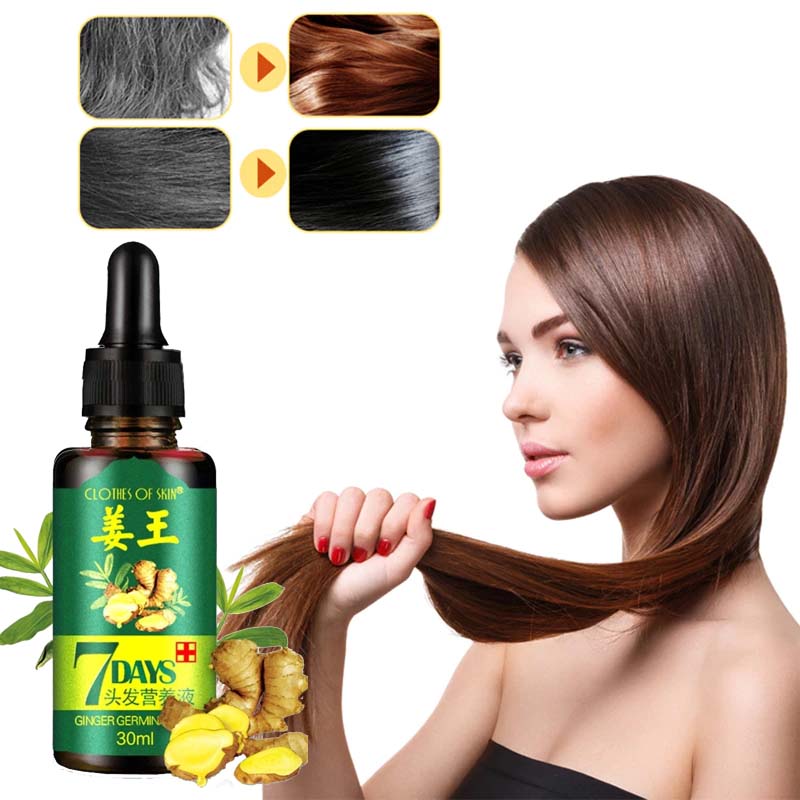 7 Day Ginger Oil Natural Hair Loss Treatement Effective Fast Growth Hair Care 30ML