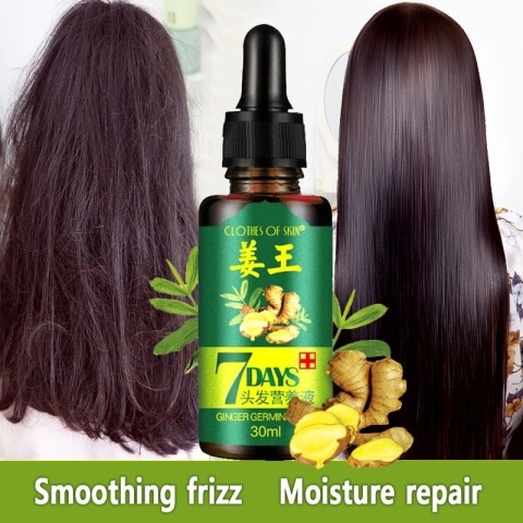 7 Day Ginger Oil Natural Hair Loss Treatement Effective Fast Growth Hair Care 30ML