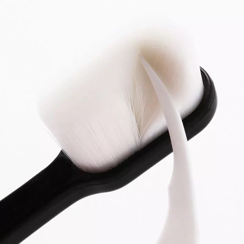 Ultra Fine Soft Toothbrush Nano Bristle Adult Tooth Brush Teeth Deep Cleaning Dental Oral Care Antibacterial Gum Health Hygiene Super Micro Toothbrushes For Sensitive Gums Fiber Thin Hair Whitening Superfine Thick Bristled Cleansing Handle Multicolour