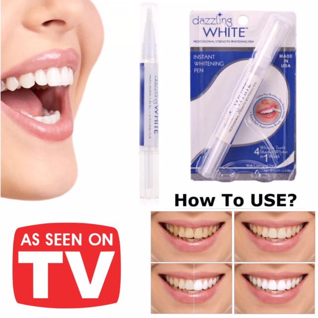 Natural Teeth Whitening Gel Pen Removes Plaque and Stains Clean Teeth Serum