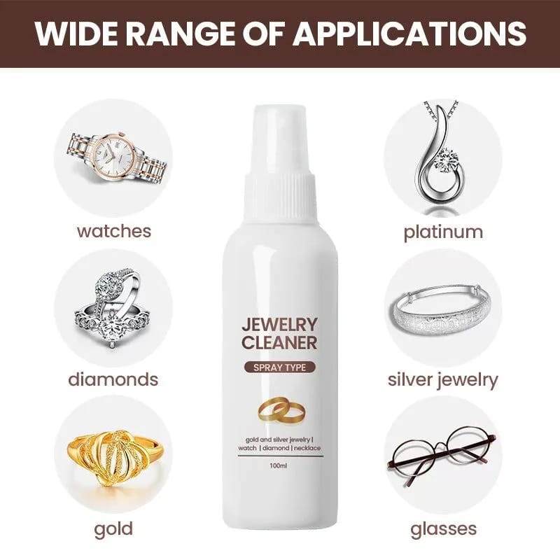 2023 Newly Jewelry Polish Cleaner and Tarnish Remover for Silver Jewelry Antique Silver Gold Brass Jewelry Cleaner Cleaning