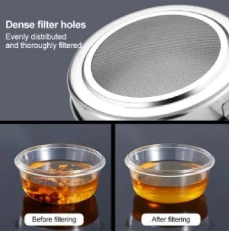 1.3L Stainless Steel Filter Separator Oil Storage Pot for Kitchen Tools Household Bekas Asingkan Minyak Oil Filter Pot Oil Pot