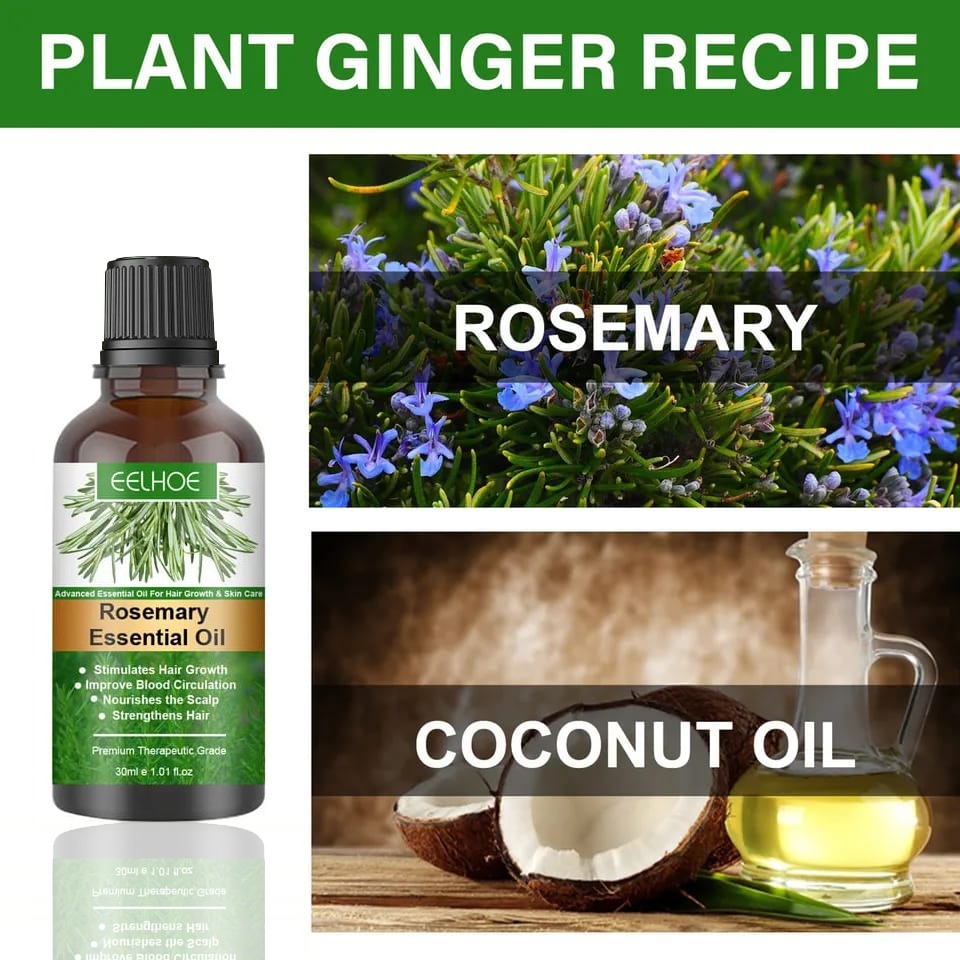 30ML Rosemary Essential Oil Hair Growth Oils Pure Natural 30ML Hair Essential Oils For Nourish Shiny Hair Healthy Hair Care