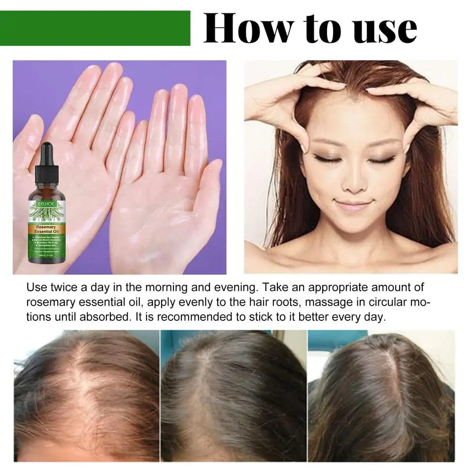 30ML Rosemary Essential Oil Hair Growth Oils Pure Natural 30ML Hair Essential Oils For Nourish Shiny Hair Healthy Hair Care