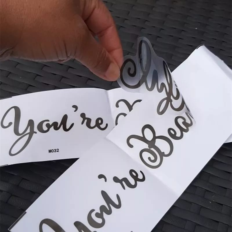 "YOU'RE BEAUTIFUL: Elegant Living Room Wall Sticker Set – Transform Your Space with Exquisite Carving Decals for Mirrors, Home, and Windows!"