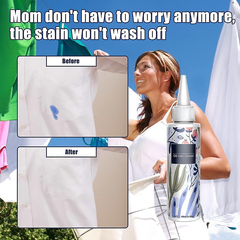 "StainVanish Pro: Advanced Oil Stain Cleaner Liquid - Your Solution to Stubborn Stains!" 100ML