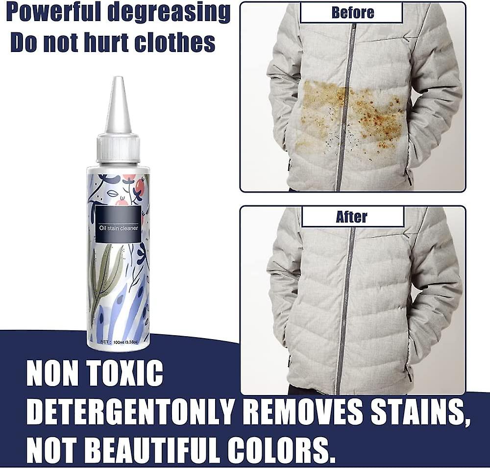 "StainVanish Pro: Advanced Oil Stain Cleaner Liquid - Your Solution to Stubborn Stains!" 100ML