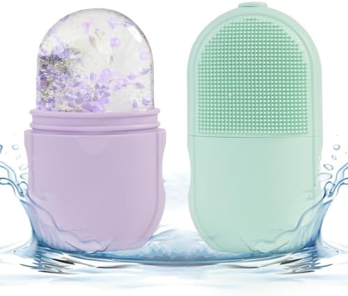 New 2025 Silicone Ice Roller Facial Massage for Cryotherapy - Beauty Skin Care Massage for Collagen Regrowth & Skin Strengthening - Enhance Your Natural Glow/Reusable Facial Treatment to Tighten & Tone Skin & De-Puff The Eye Area