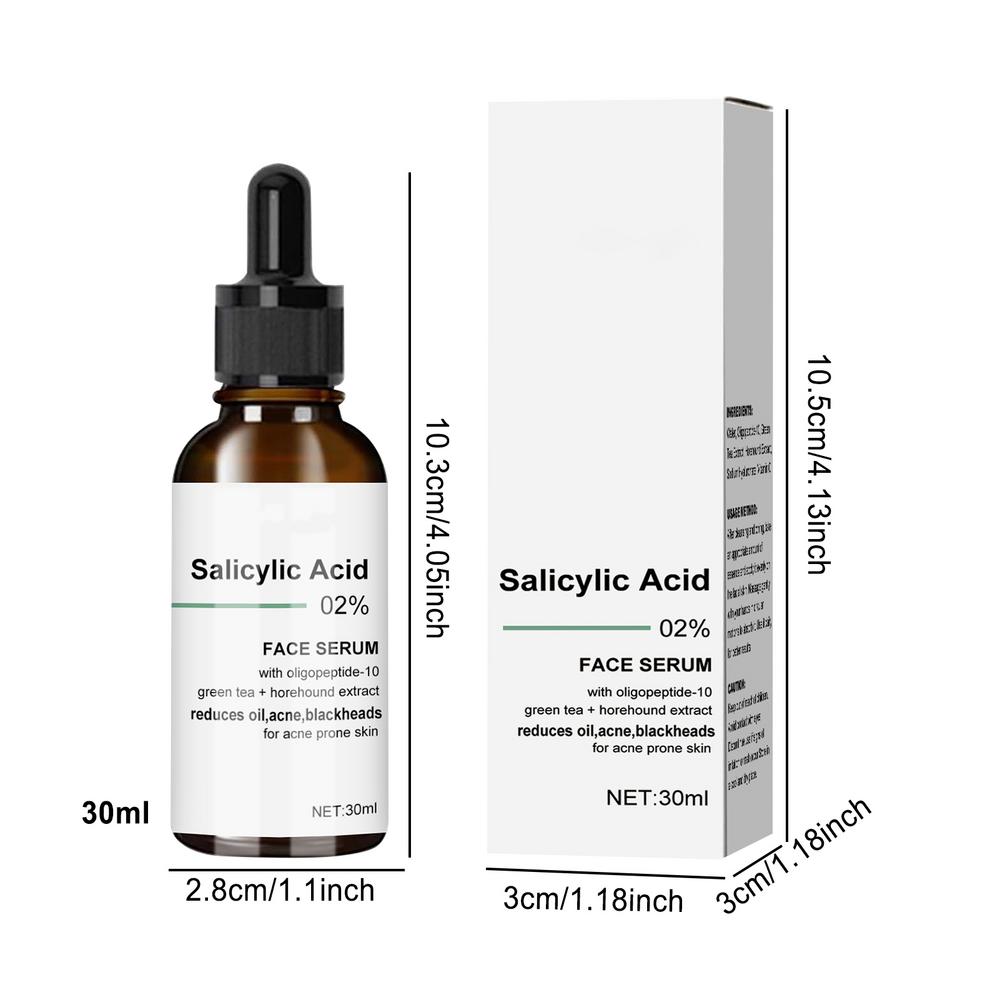 Salicylic Acid Pore Shrink Face Serum Repairs Large Pores Salicylic Acid Essence Anti-wrinkle Facial Serum Oil Control face Care 30ML