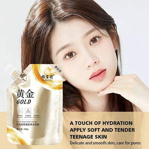 Retinol Gold Mask Deep Moisturizing Brightening Anti-aging Lifting Oil Tear-off Wrinkle Shrink Mud Mask Firming Control Facial 100ML
