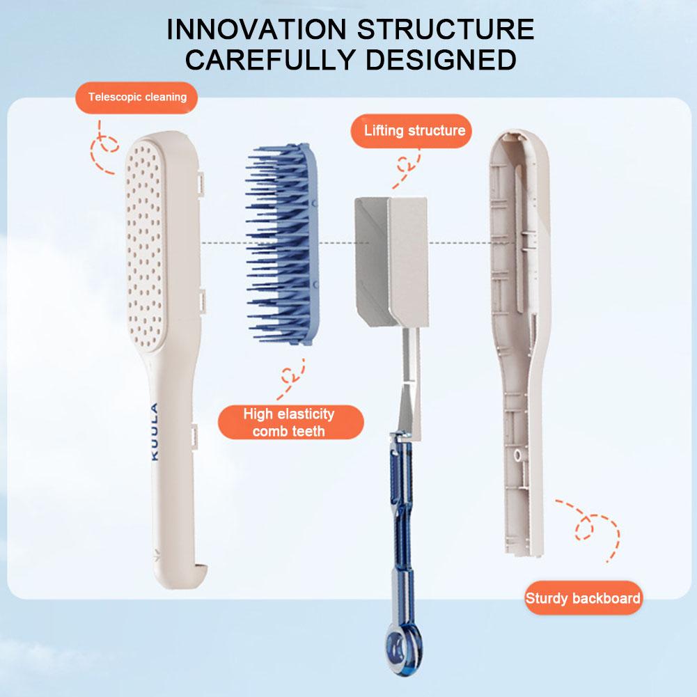 Telescopic Comb Magic Comb, Hair Scalp Cleaning Comb Home Anti-static Hair Comb Cleaning Hair Brush