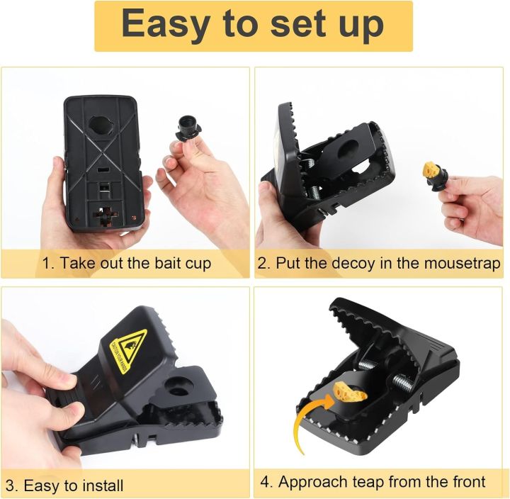 Y.M Traders Rat Trap Big Size Mouse Trap High Quality Plastic Mice Catcher Reusable Washable Easy Effective Strong Springs Rat Killer For Households