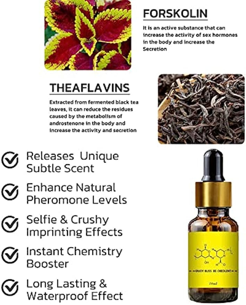 Pheromone Infused Essential Oil 10ml Pheromone Oil For Men To Attract Women Unisex Fragrance Oil Pheromone Oil Smell remover