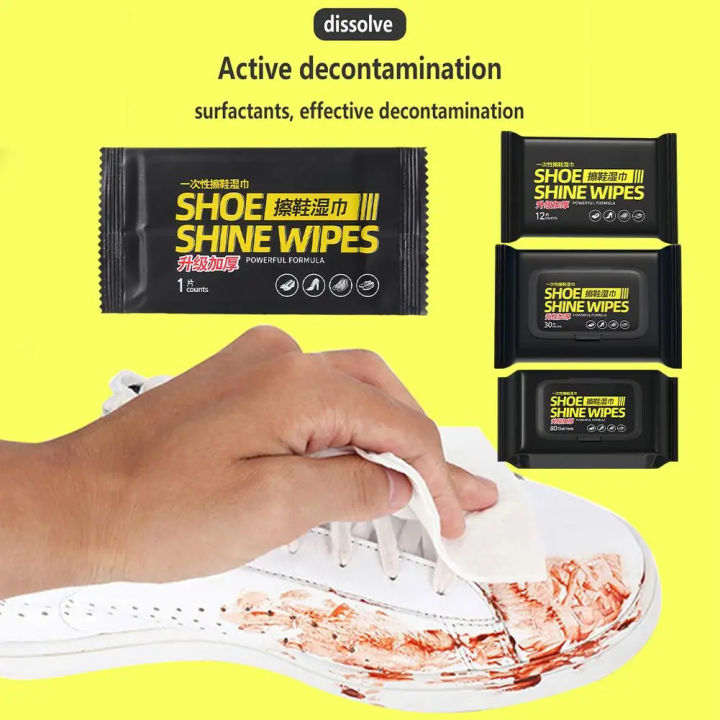 Pack 80 Pcs original shoe cleaning pads wet wipes remove dirt Deep cleaning Shoe wipes