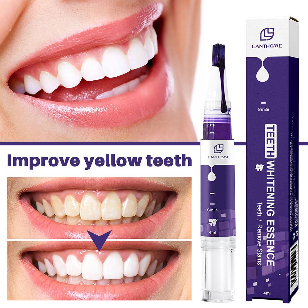 Hismile V34 Teeth Whitening Pen Purple Whitening Toothpaste Dental Whitening Tartar Removal Tooth Cleaning Effective Teeth Whitener 4ml