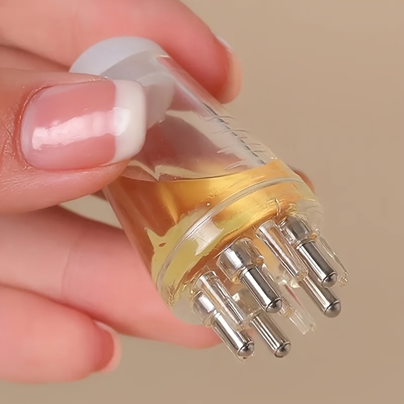 6ml Scalp Applicator Mini Head Massager Roller Ball Brush Hair Care Essential Oil Applicator Massage Comb
