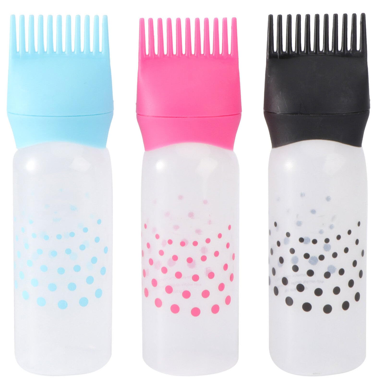 Hair Dye Bottle - Hair Dye Bottle with Comb - Hair Comb Applicator Bottle - Dyeing Bottles Combs - Hair Colouring, Oiling, Dye and Scalp Treatment Bottle (160 ml)