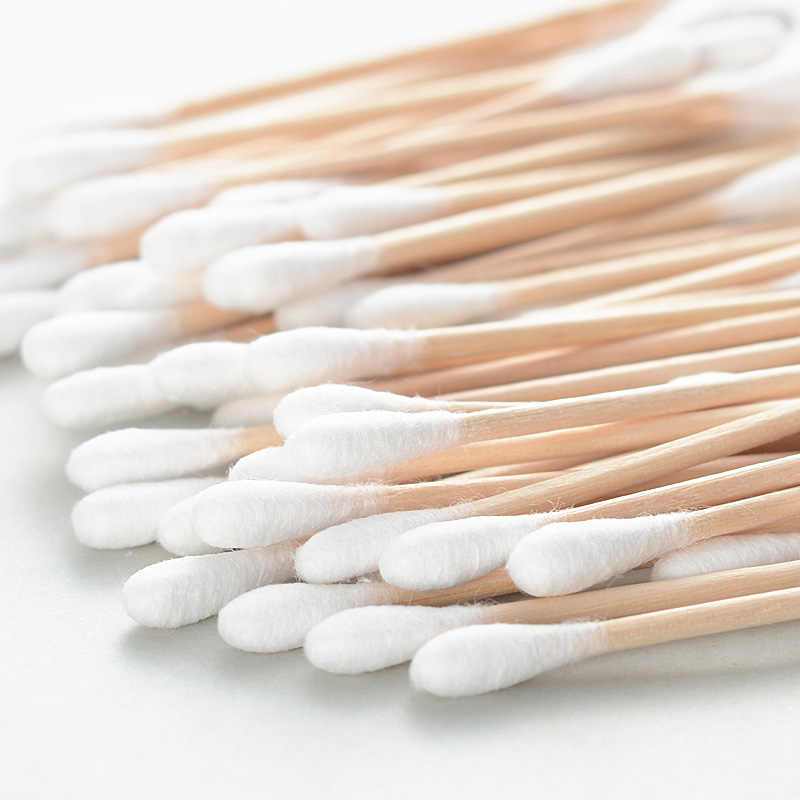 100pcs Premium Double-Ended Wooden Swabs for Makeup, Earwax Removal, Crafts & Cleaning - Unfragranced, Alcohol-Free, Smooth White Wooden Tips, Beauty & Personal Care Accessories, Craft Cleaning Tools | Minimalist Design | Alcoholfree Swabs