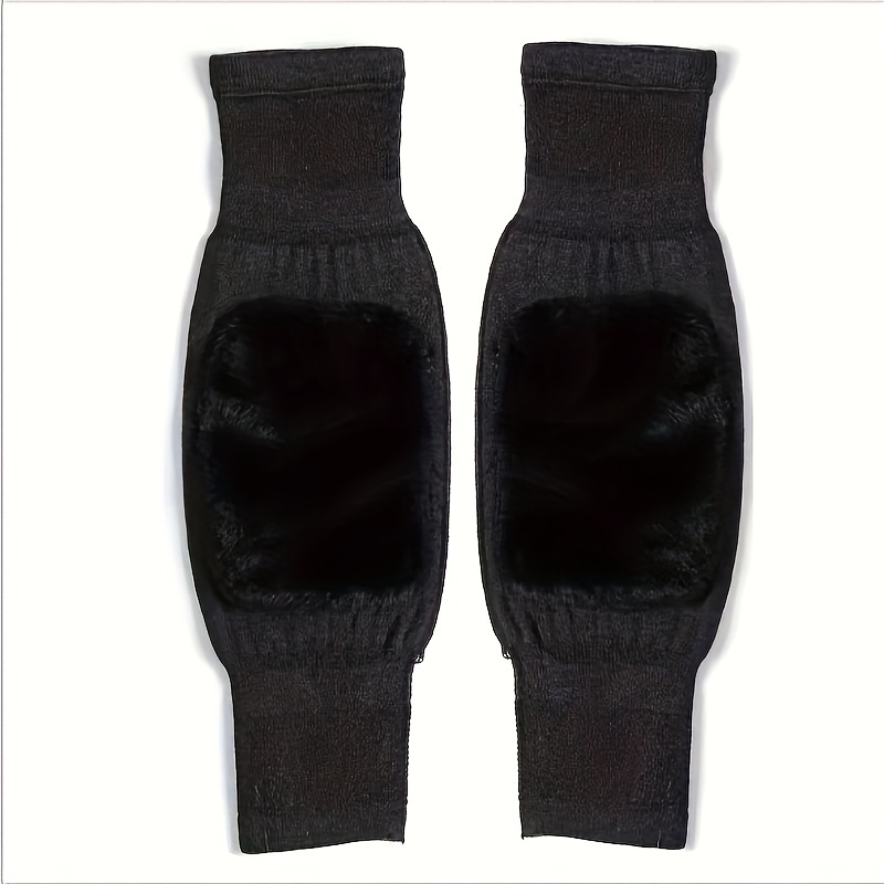 1 Pair Winter Warm Knee Pads for Women Men Old People Cold Leg Kneepad Knee Support Rabbit Fur Running Knee Protector