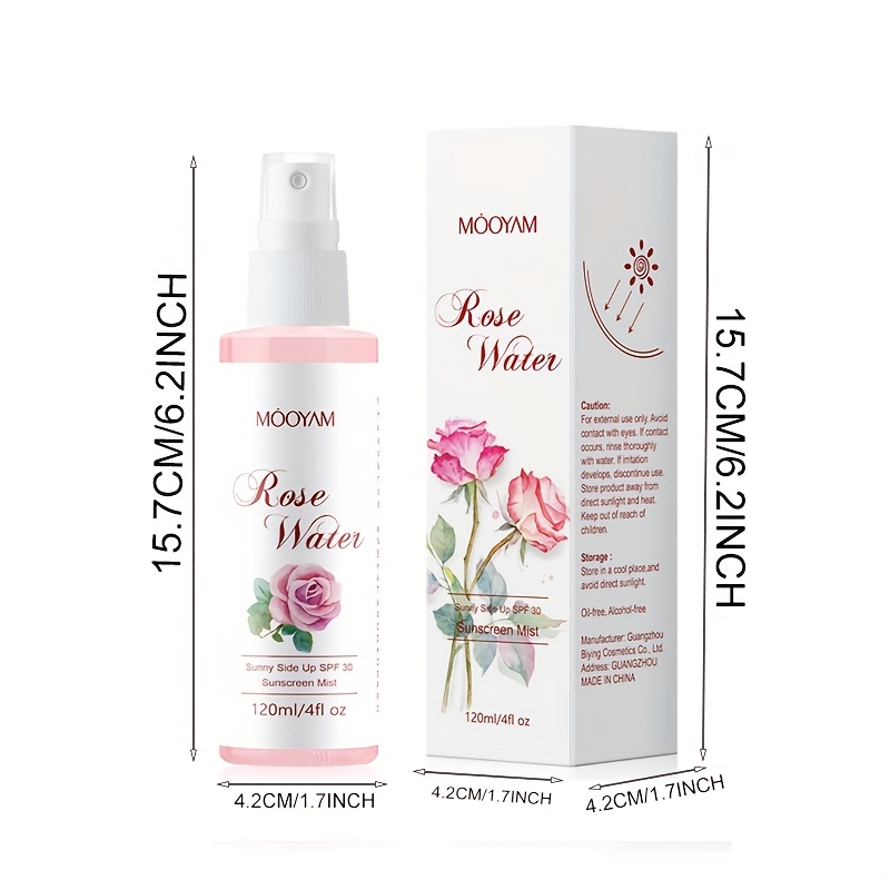 Facial Mist with Rose Water, Hydrating Essence Toner Spray, Refreshing Oil Control, Moroccan Rose Water Essence Facial Mist, Suitable for All Skin Types.