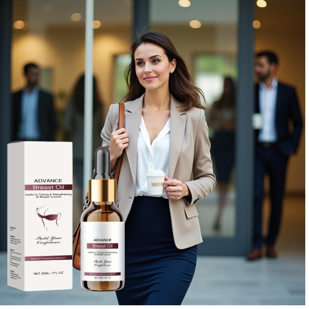 "Advance Breast Firming & Lifting Essential Oil – 30ml Natural Toning Elixir for Enhanced Confidence & Strength | Clinically-Infused Formula for Sculpted Support & Youthful Contour"