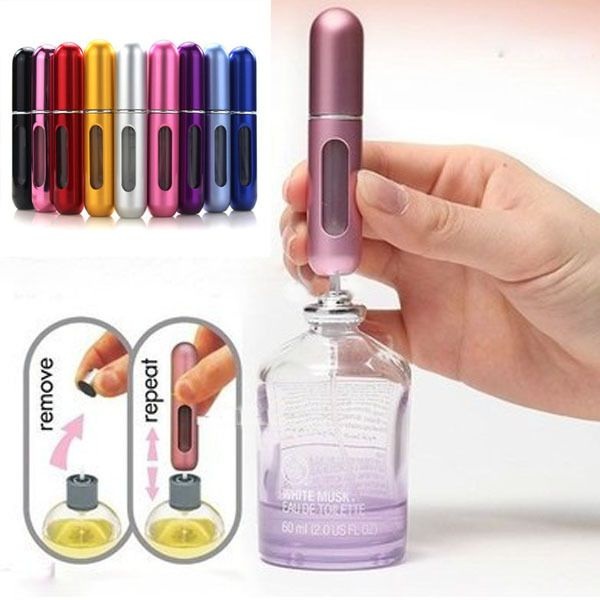 YM Traders-Mini Refillable Perfume Spray Bottle (5ml) – Pocket-Sized Travel Atomizer, Reusable & Leakproof for On-The-Go