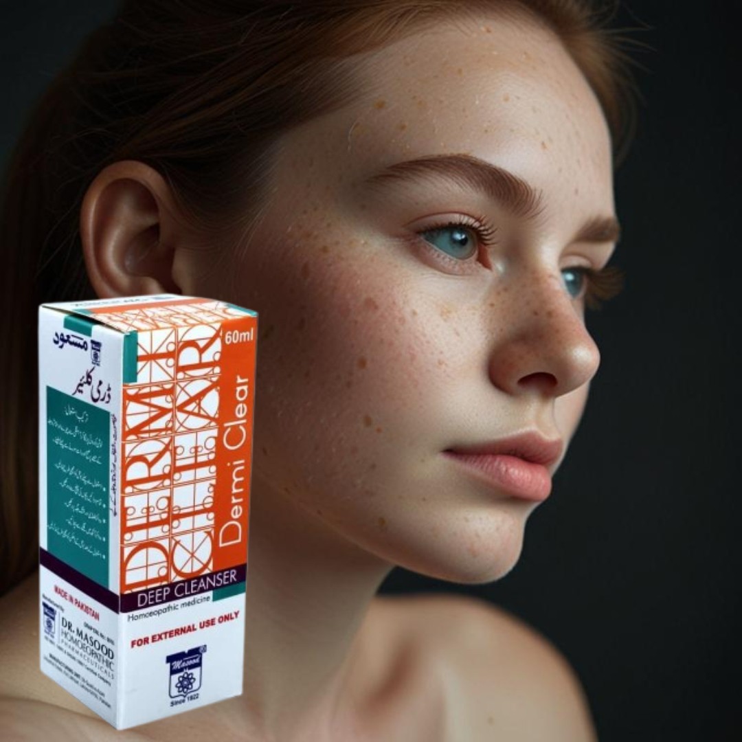 Powerful Herbal Skin Cleanser for Acne, Pimples, Freckles & Blemishes – Natural Antiseptic Toner & Makeup Remover with Anti-Ageing & Astringent Properties – For Clear, Glowing & Healthy Skin – 60ml
