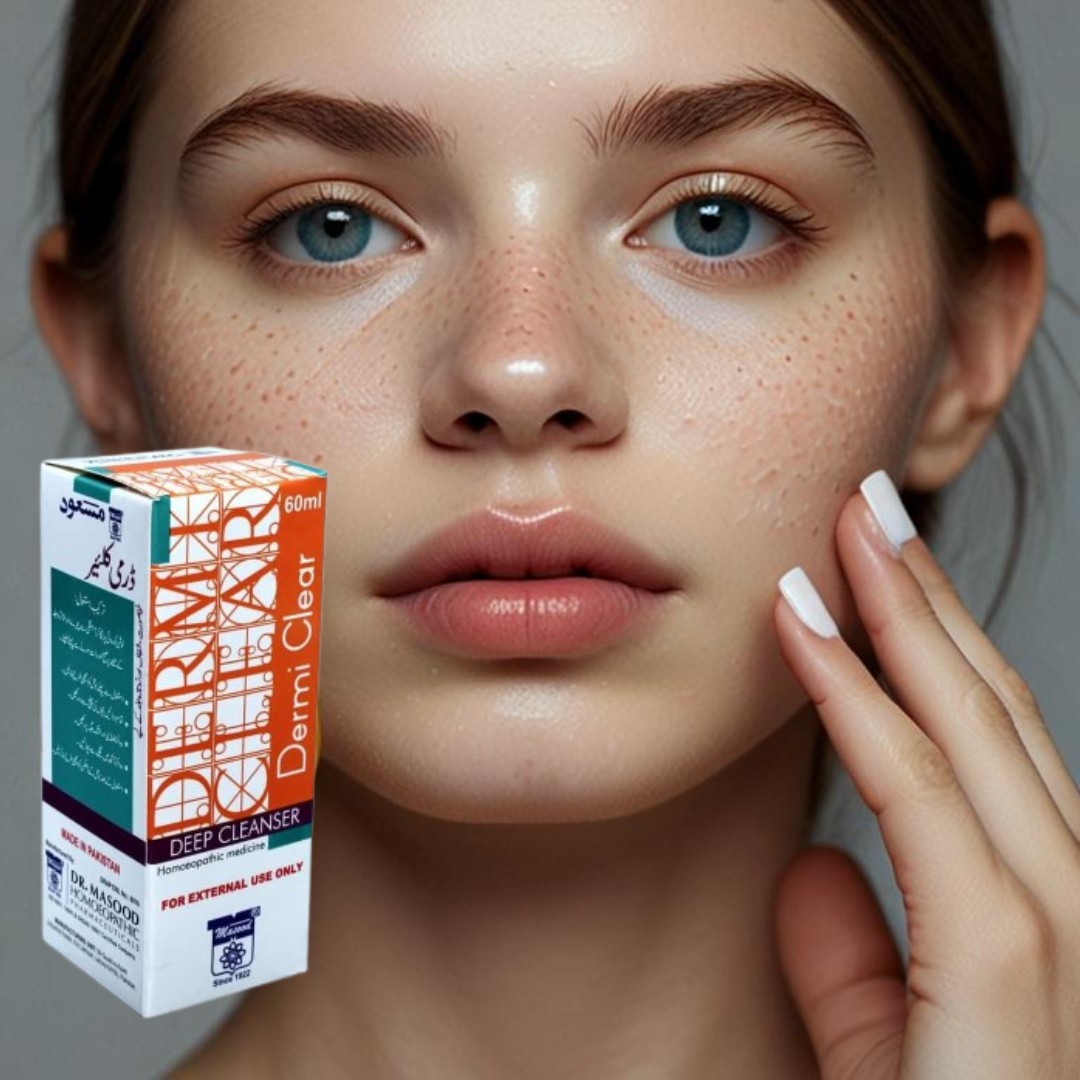 Powerful Herbal Skin Cleanser for Acne, Pimples, Freckles & Blemishes – Natural Antiseptic Toner & Makeup Remover with Anti-Ageing & Astringent Properties – For Clear, Glowing & Healthy Skin – 60ml