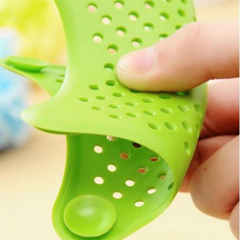 Sink Strainer Drain Bathroom Hair Catcher Bath Stopper Plug Sink Strainer Filter Shower Sink Strainer Bathtub Hair Catcher Silicone Rubber Five-pointed Star Sink Filter Sea Star Drain Cover