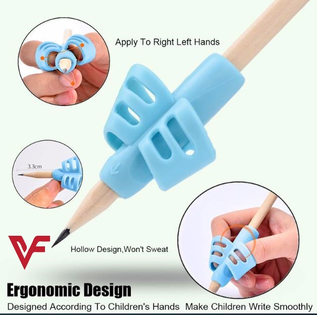 Children Pencil Holder Tools Silicone Two Finger Ergonomic Posture Correction Tools Pencil Grip Writing Aid Grip