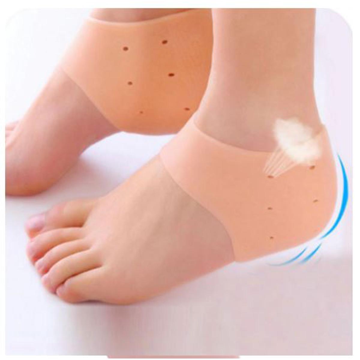 Silicone Moisturizing Gel Heel Anti-Crack Socks to Eliminate Cracks Feet Skin Care Unisex Silicone Heel Pain Support Relief 1 Pair