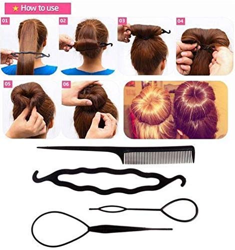 6 Pcs Hair Styling Tools Hair Accessories Hair Accessories For Girls Hair Care Kit Hair Care Products Hair Bands For Girls Hair Accessories For Girls Hair Accessories Hair Bands For Girls Hair Band Hair Straightener Hair Styler (Set Of 6 Pcs)