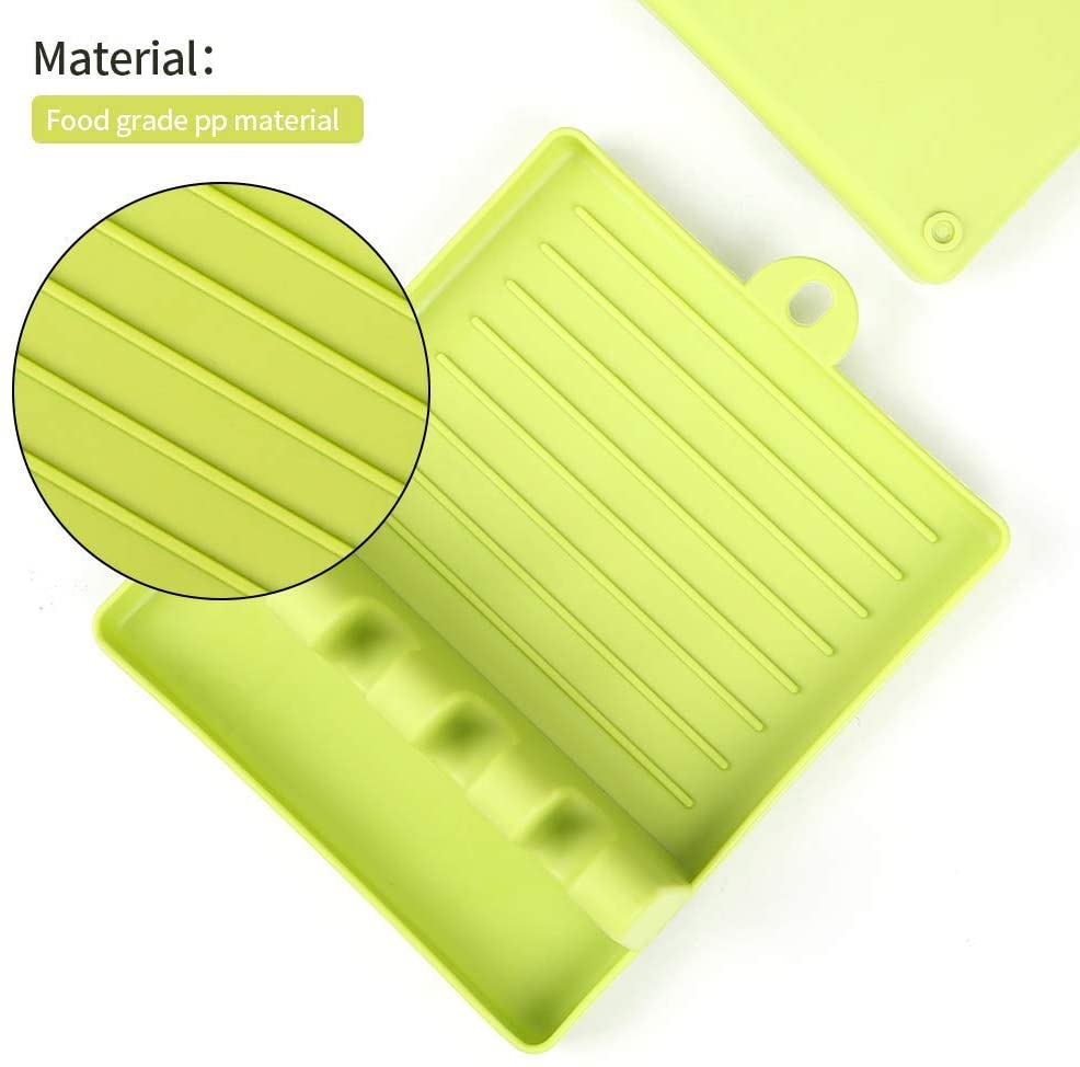 Kitchen Spoon Holders Fork Spatula Rack Shelf Tong Hooks Organizer Plastic Spoon Rest Mat With Drip Pad Chopsticks Holder Non Slip Spoons Pad Kitchen Utensil Silicone Utensil Heat Resistant Kitchen Gadgets And Cooking Tools
