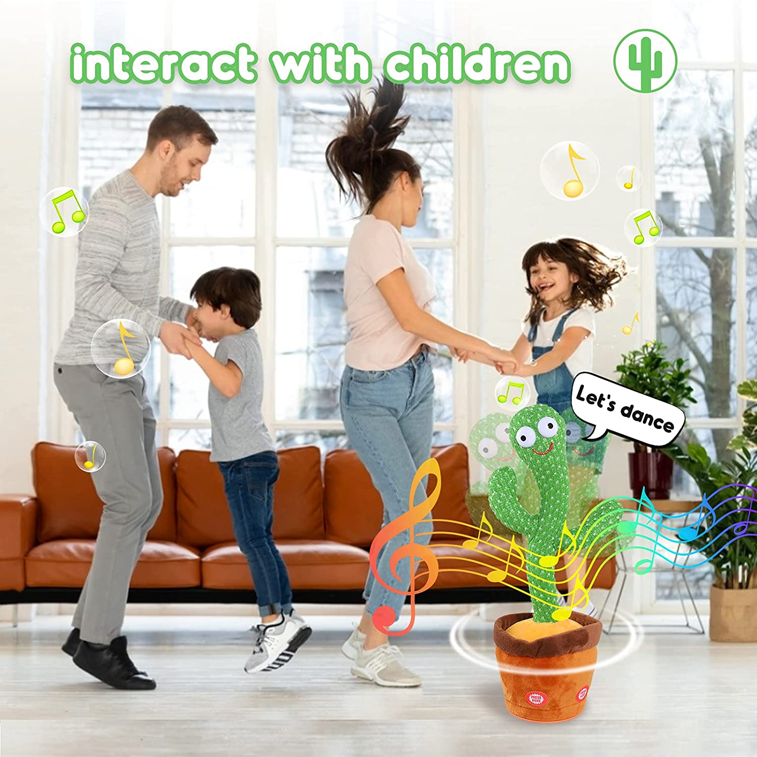 Cactus Plush Funny Electronic Shaking Cactus Singing Dancing Cactus Twisting Cactus Cute Plush Toy Education Toy Plush Toy with Songs For Home Decoration And Children Playing Birthday Gift Kids Toy Record Talk Stuffed Toy Cactus Doll With Music