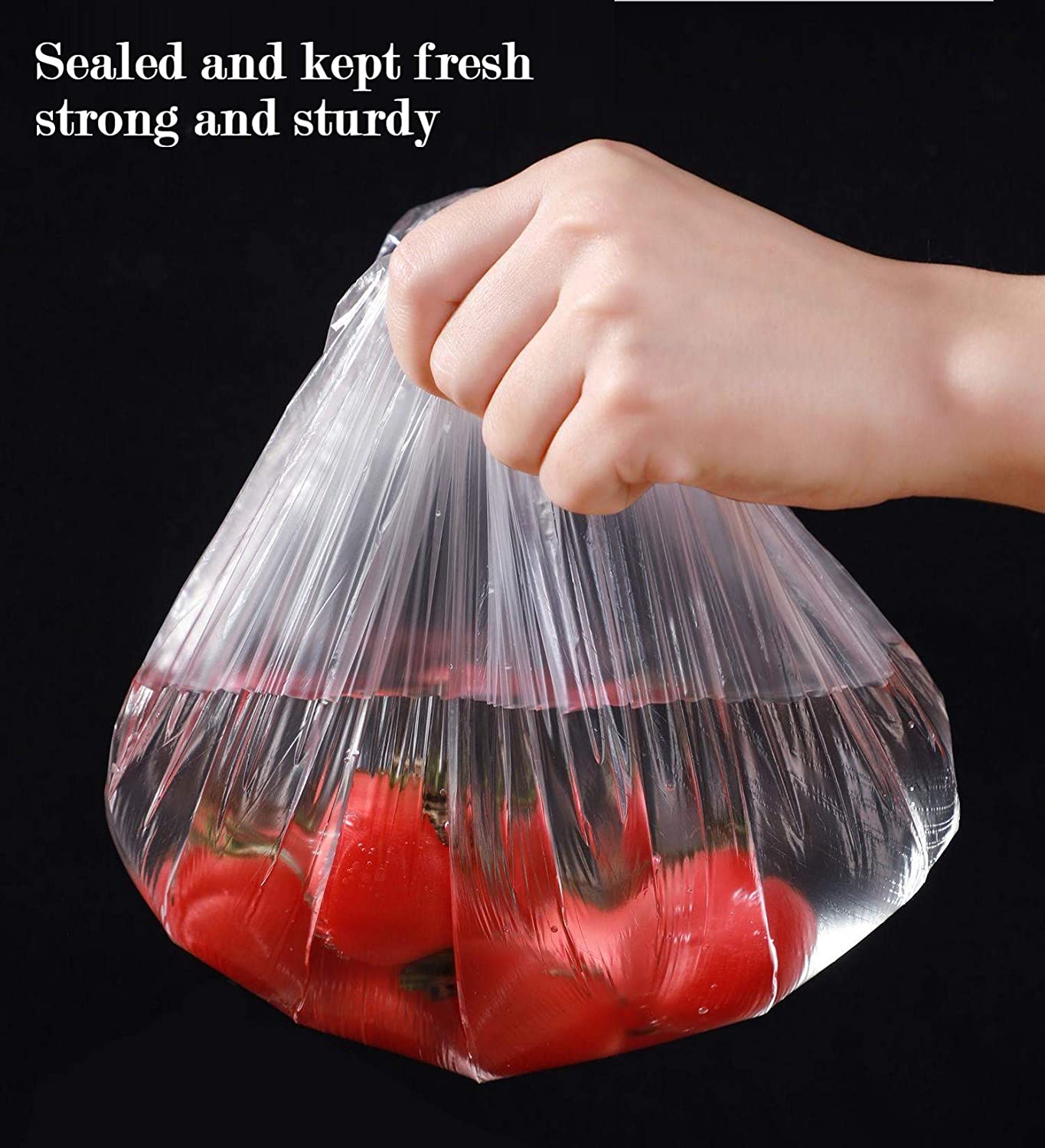 100+/- Pcs Disposable Cling Film Cover Elastic Food Storage Covers Disposable Bowl Covers Dish Plate Covers Transparent Universal Food Cover Stretch Lids For Cookware Kitchen Seal Lid Preservation Vacuum Food Storage Dust Proof Plastic Fresh Keeping Cover