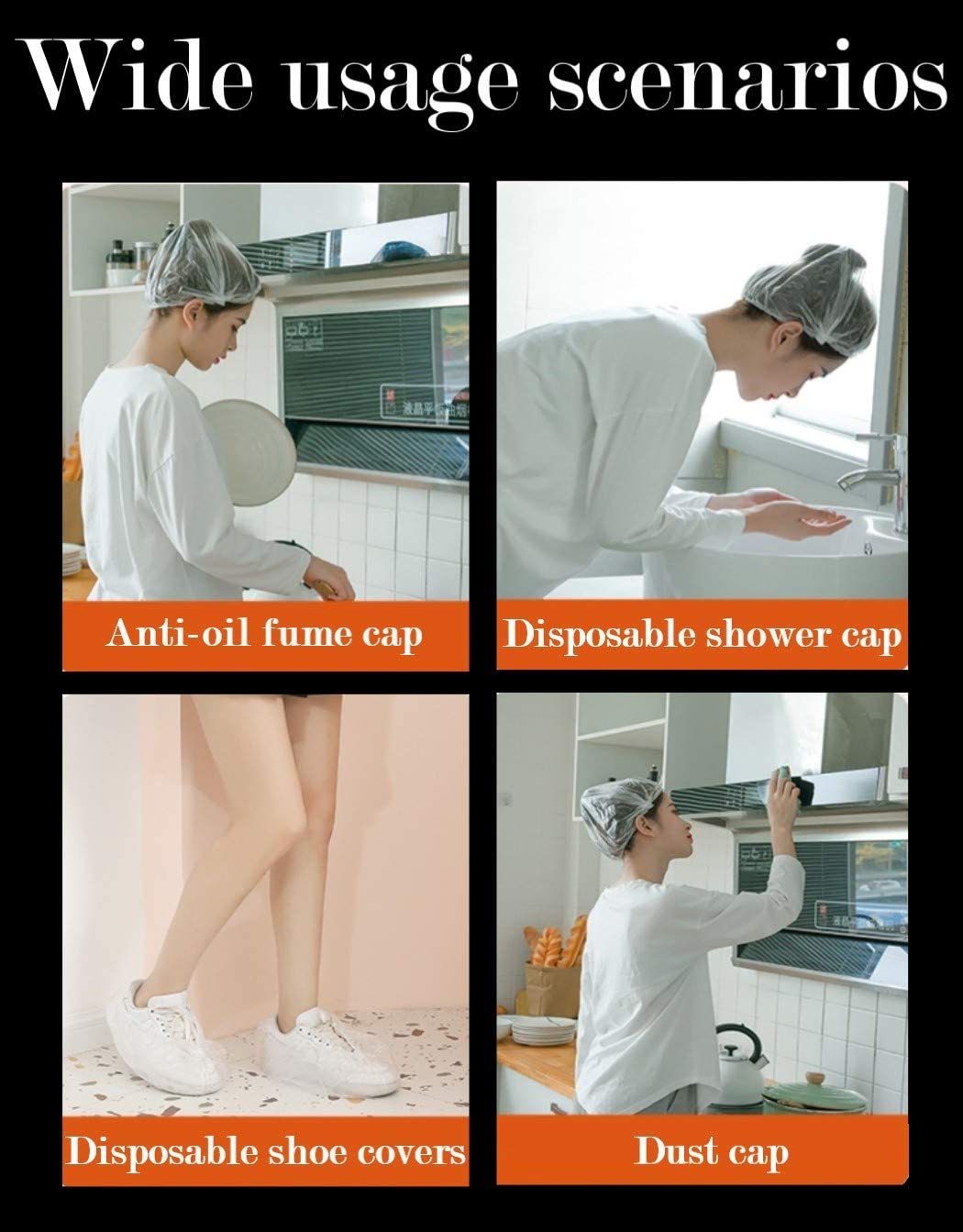 100+/- Pcs Disposable Cling Film Cover Elastic Food Storage Covers Disposable Bowl Covers Dish Plate Covers Transparent Universal Food Cover Stretch Lids For Cookware Kitchen Seal Lid Preservation Vacuum Food Storage Dust Proof Plastic Fresh Keeping Cover