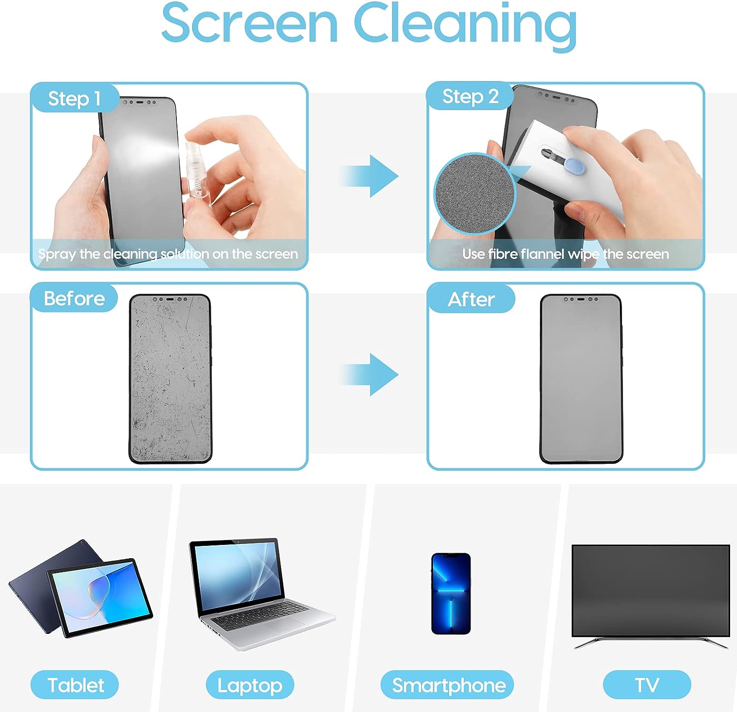 7 in 1 Computer Keyboard Cleaner Brush Kit Earphone Cleaning Pen For Headset Keyboard Cleaning Tools Cleaner Keycap Puller Kit Portable Multifunctional Cleaning Tool for PC Monitor/Earbud/Cell Phone/Laptop/Computer/Bluetooth Earphones