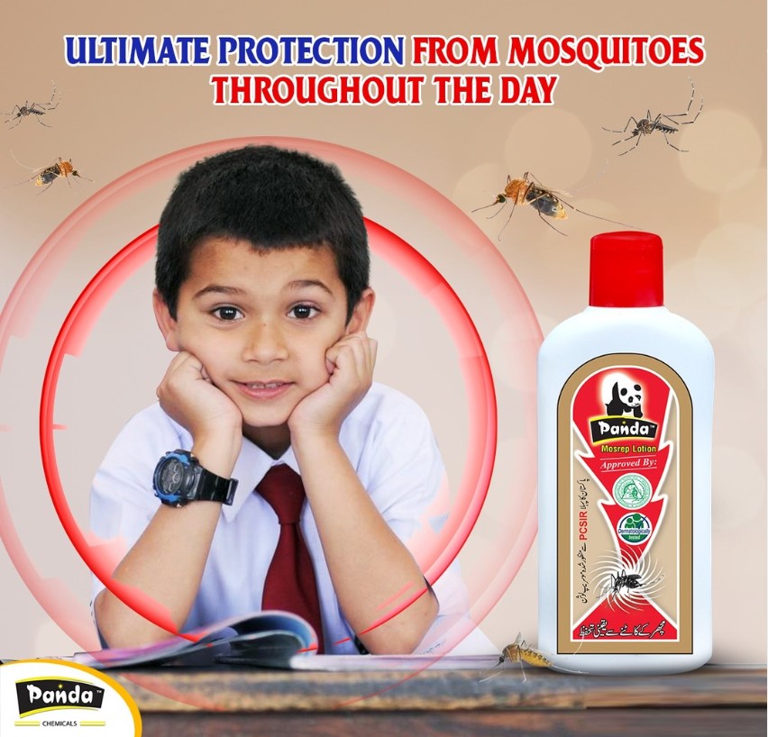 Panda Mosrep Lotion Small 100 Ml Mosquito Repellant Lotion Protection from Dengue & Malaria Mosquitos Repellent Lotion For Travel and Outdoor Up To 7 hours of protection from All types of Mosquito Mosquito Repellent Cream 100ml - Approved By PCSIR