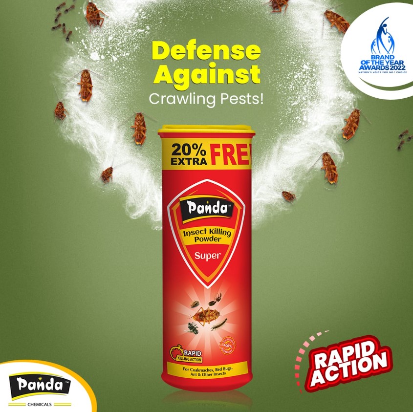 Panda Insect Killing Powder Super 125 Gm Dusting Powder Kills Cockroaches and Other Crawling Insects Cockroach Killer Best for Cockroach, Ant & Other Crawling Insects Long Lasting Protection