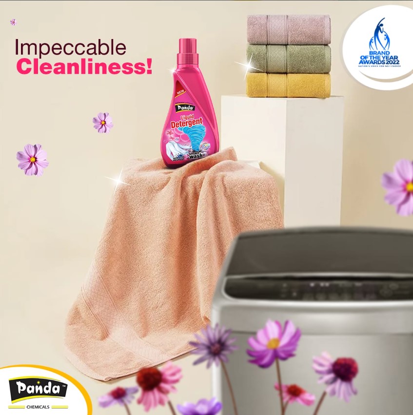 Panda Liquid Detergent Bottle Liquid Fabric Detergent for Cloth Liquid Surf For Clothes Laundry Detergent Liquid Soap With Color Protect Technology For All Types Of Fabrics Machine & Hand Wash Washing Detergent