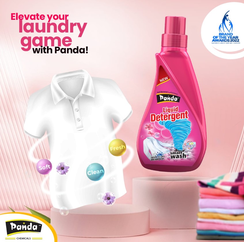 Panda Liquid Detergent Bottle Liquid Fabric Detergent for Cloth Liquid Surf For Clothes Laundry Detergent Liquid Soap With Color Protect Technology For All Types Of Fabrics Machine & Hand Wash Washing Detergent