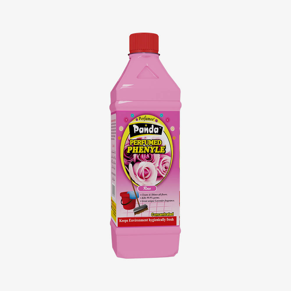 Panda Perfumed Phenyle Rose Disinfectant Floor Cleaner Phenyl Cleaning with 99.9% Germ kill | Rose Fragrance Phenyl Liquid Surface Cleaner for Hospitals, Homes, Offices & Commercial Use Removes Dirt, Stains & Germs